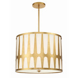 Royston Drum Pendant 24'' Antique Gold