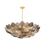 Rubellite Chandelier - 22 Light in Vintage Gold Leaf by Corbett