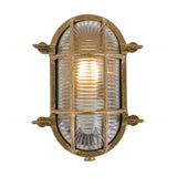 Ruben Small Oval Bulkhead - Natural Brass