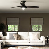 Rubio H 54 Inch Ceiling Fan Matte Black By Alora Lifestyle View