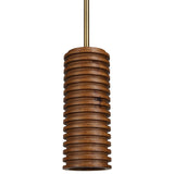 Rue Pendant Light Stained Walnut By Renwil Detailed View 1