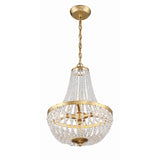 Rylee Empire Chandelier 14" Antique Gold