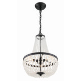 Rylee Empire Chandelier 14" Matte Black