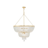 Rylee Tiered Chandelier 32" Antique Gold