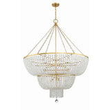 Rylee Tiered Chandelier 48.5" Antique Gold
