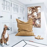 Original Slim Teddy Bean Bag - Latte, in a hallway