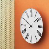Arne Jacobsen Roman Wall Clock, Extra Large, Ø: 18.9" By Arne Jacobsen