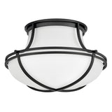 Saddler Medium Flush Mount - Black - by Hinkley