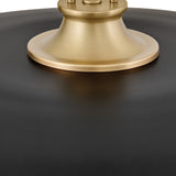 Sadie Dome Pendant Large Lacquered Brass Black Accents By Hinkley - Detailed View2