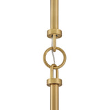 Sadie Dome Pendant Large Lacquered Brass Chalk White Accents By Hinkley - Detailed View
