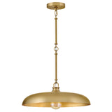 Sadie Dome Pendant Large Lacquered Brass Lacquered Brass By Hinkley