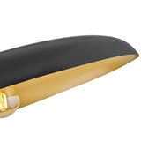 Sadie Dome Pendant Medium Lacquered Brass Black Acents By Hinkley - Detailed View1