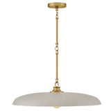 Sadie Dome Pendant Medium Lacquered Brass By Hinkley - Front View