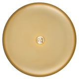 Sadie Dome Pendant Medium Lacquered Brass Chalk White Accents By Hinkley - Down View