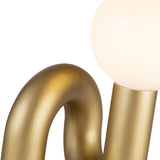 Sadie Table Lamp Brushed Gold By Alora Detailed View