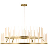 Sagrada Two-Tier Chandelier Large Hand Rubbed Antique Brass By Visual Comfort Modern - Front View
