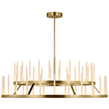 Sagrada Two-Tier Chandelier Medium Hand Rubbed Antique Brass By Visual Comfort Modern - Front View