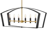 Sammi Linear Suspension Black By Lark Living - Side View2