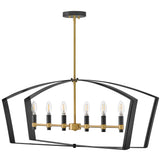 Sammi Linear Suspension Black By Lark Living - Side View3