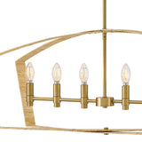 Sammi Linear Suspension Lacquered Brass By Lark Living - Detailed View2
