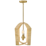 Sammi Linear Suspension Lacquered Brass By Lark Living - Side View4