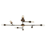 San Felipe 8 Arm Chandelier - Antique Brass