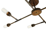 San Felipe 8 Arm Chandelier - Antique Brass