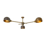 San Jose Flush Chandelier - Antique Brass
