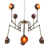 San Jose Modern Chandelier - Antique Brass