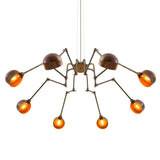 San Jose Modern Chandelier - Antique Brass