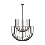 Sanchi Chandelier Aged Iron 2 Tiers By Visual Comfort Modern