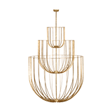 Sanchi Chandelier Polished Antique Brass 3 Tiers By Visual Comfort Modern