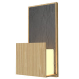 Sand Clean Wall Sconce with Slate Accent by Accord