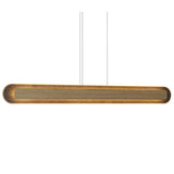 Sand Petra Rounded Linear Pendant with Slate Accent by Accord