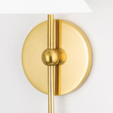 Sang Wall Light Aged Brass By Mitzi - Canopy View