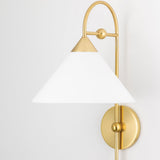 Sang Wall Light Aged Brass By Mitzi - Side View