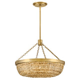 Sanibel Medium Convertible Semi-Flush Mount - Lacquered Brass - by Hinkley