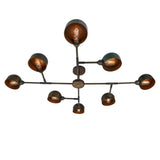 Santa-Anita 8 Arm Chandelier - Antique Brass