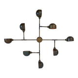 Santa-Anita 8 Arm Chandelier - Antique Brass