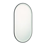 Sara LED Mirror Large Black By Eurofase Front View