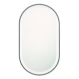 Sara LED Mirror Large Black By Eurofase