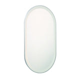 Sara LED Mirror Large Silver By Eurofase Front View