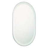 Sara LED Mirror Medium Silver By Eurofase Side View