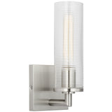 Sarita Small Wall Sconce Brushed Nickel By Visual Comfort Studio - Side View
