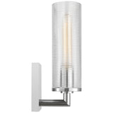 Sarita Small Wall Sconce Chrome By Visual Comfort Studio - Side View
