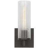 Sarita Small Wall Sconce Midnight Black By Visual Comfort Studio - Front View