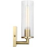 Sarita Small Wall Sconce Satin Brass By Visual Comfort Studio - Side View
