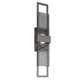 Sasha Outdoor Wall Light By Hammerton, Size: Medium, Color: Smoke Granite, Finish: Argento Grey