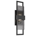 Sasha Outdoor Wall Light By Hammerton, Size: Small, Color: Smoke Granite, Finish: Textured Black