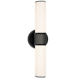 Sashi Vanity Light Small Black By Kichler - Front View
